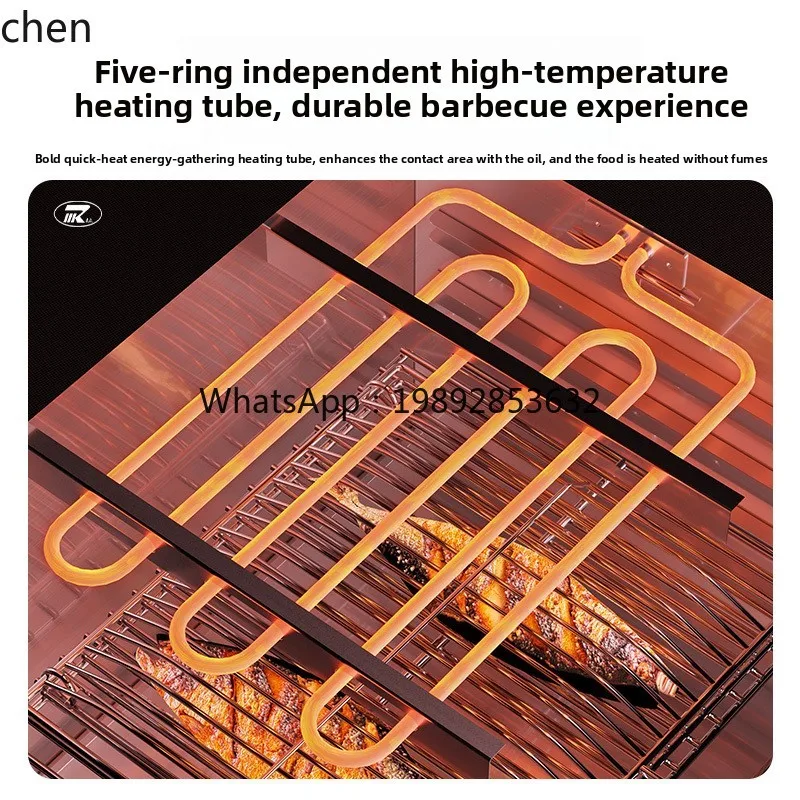 Smokeless Electric Oven Commercial 938 Wall Mounted Electric Heating Timing Noodles BBQ Grill Fish Drying Oven Bake Oven