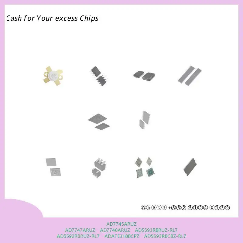 chip chip Integrated circuit chip MCU chip AD7745ARUZ AD7747ARUZ AD7746ARUZ AD5593RBRUZ-RL7 AD5592RBRUZ-RL7 ADATE318BCPZ