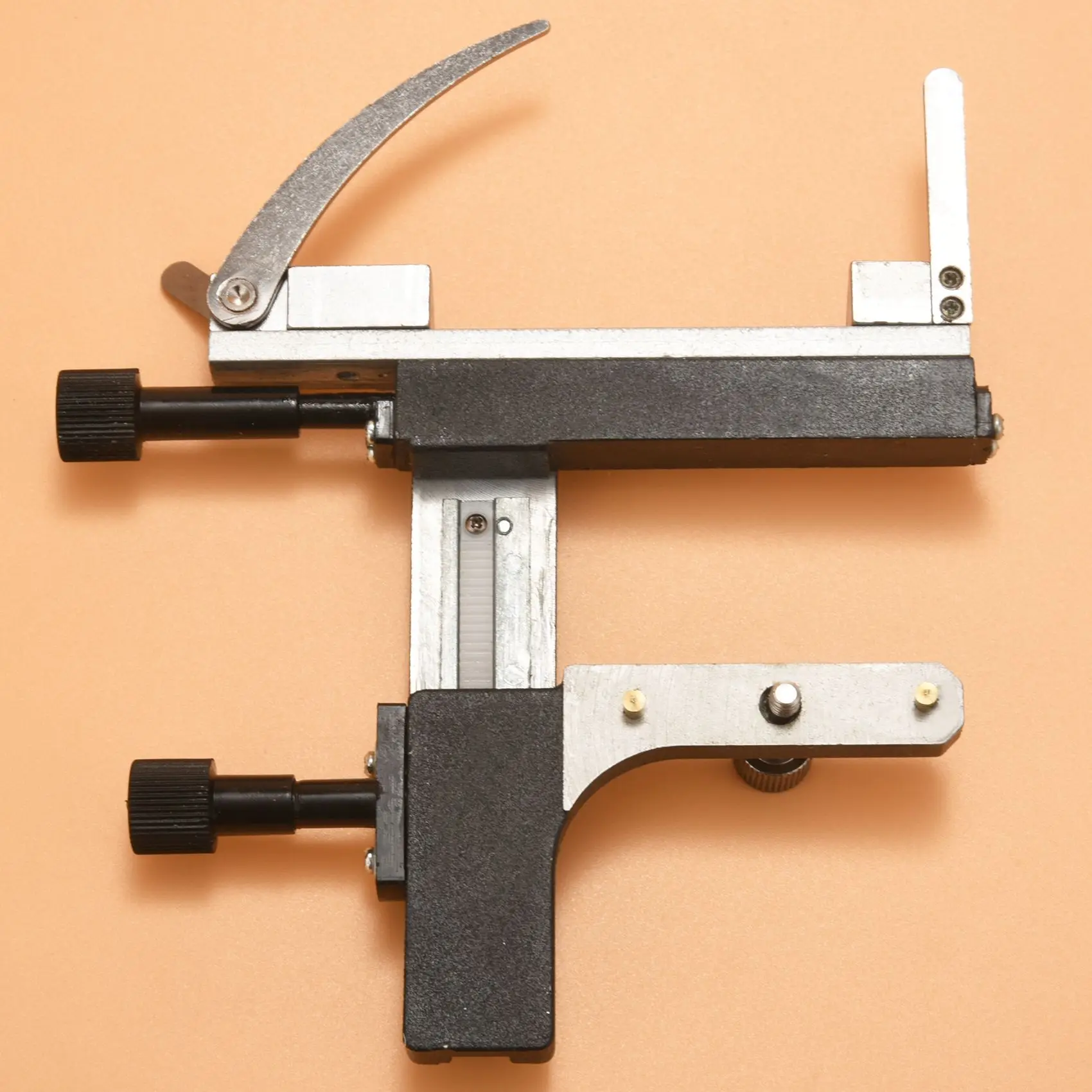 Calibro mobile XY da stadio meccanico attaccabile per microscopio con scala