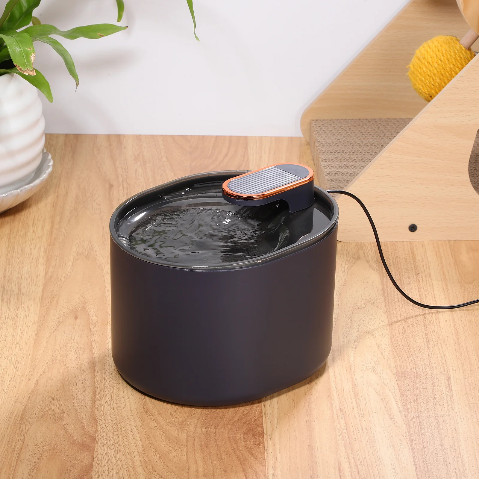 

3L Cat Dog Tank Blue Silent Pump Pet Automatic Water Dispenser LED Light Low Water Protection Pet Supplies