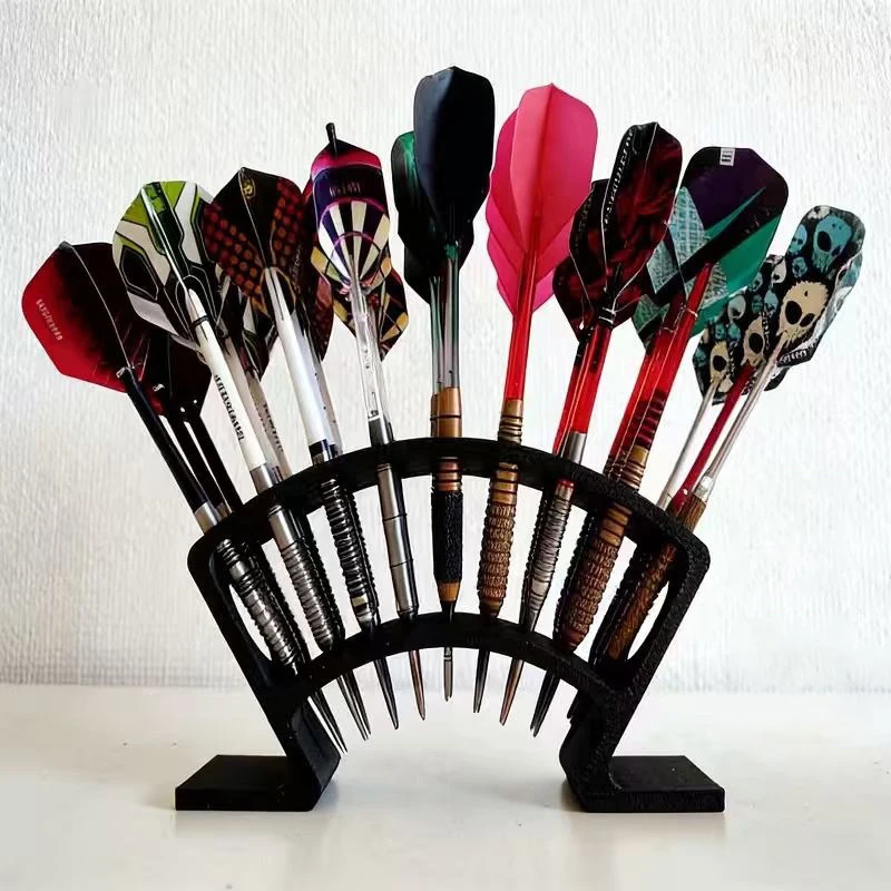 

27-Slots Dart Stand Large Capacity Neat Storage Holder Dart Board Organizerfor Home Bar & Greek-Themed Game Room Decoration