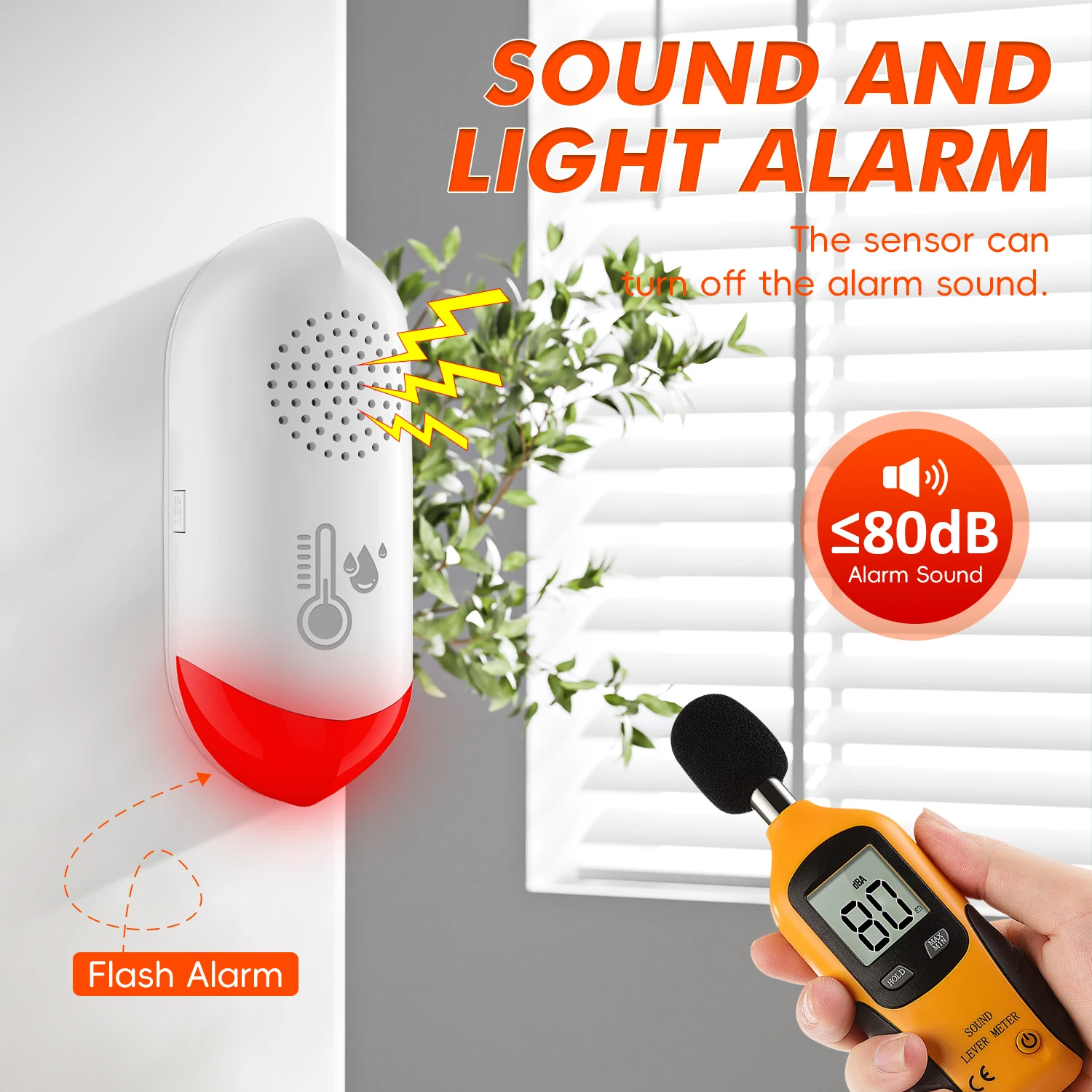 WiFi Hygrometer Thermometer Indoor,Wireless Smart Temperature Humidity Monitor With Smart Life App Notification Alert Data