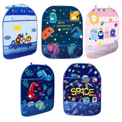 Universal Seat Back Protection Pad Car Accessory Kids Anti-Kick Mat Cartoon Child Oxford Cloth Anti-Kick Pad Car Accessories