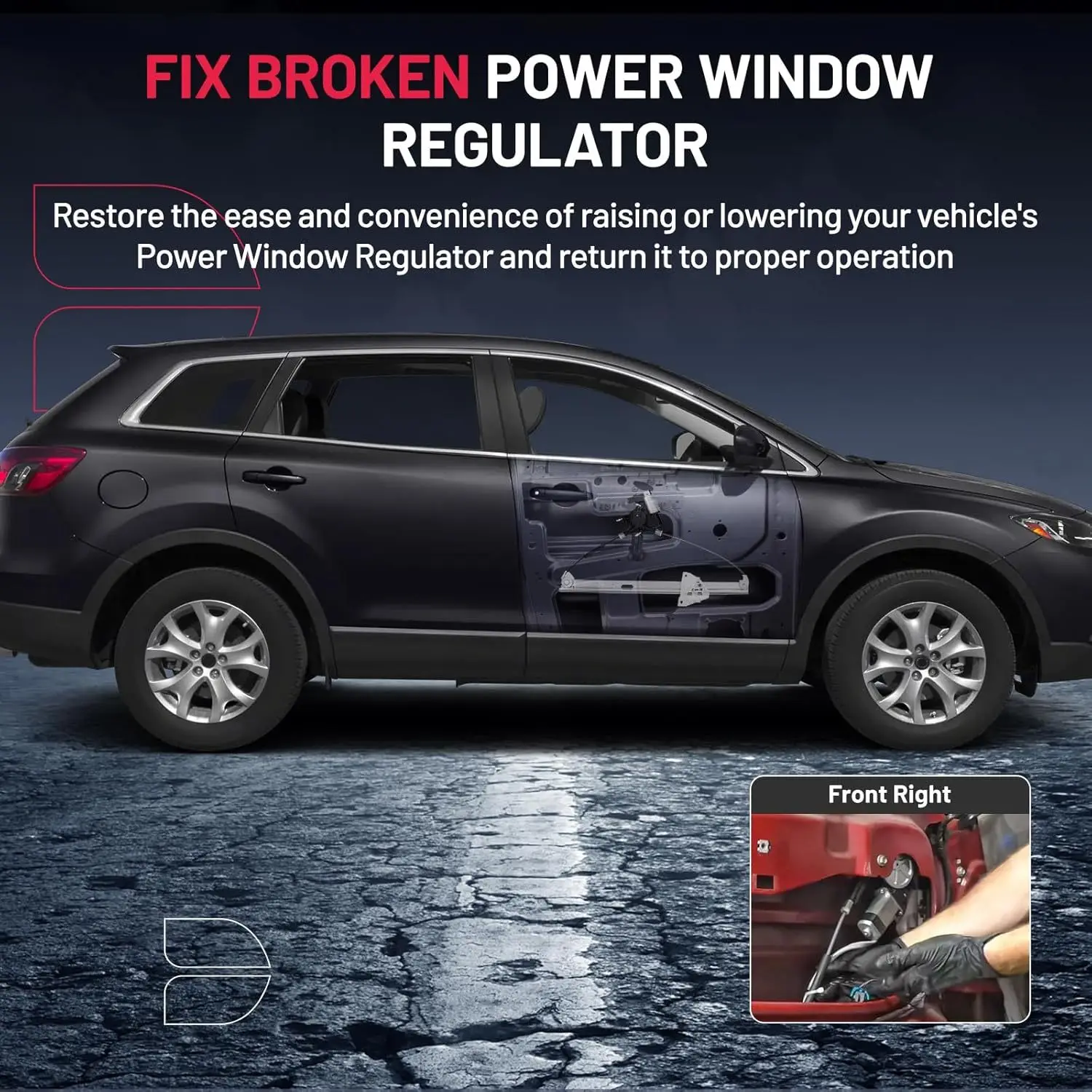 

751-856 Стеклоподъемник с двигателем (передний правый) для Mazda CX-9 2007-2015 гг.