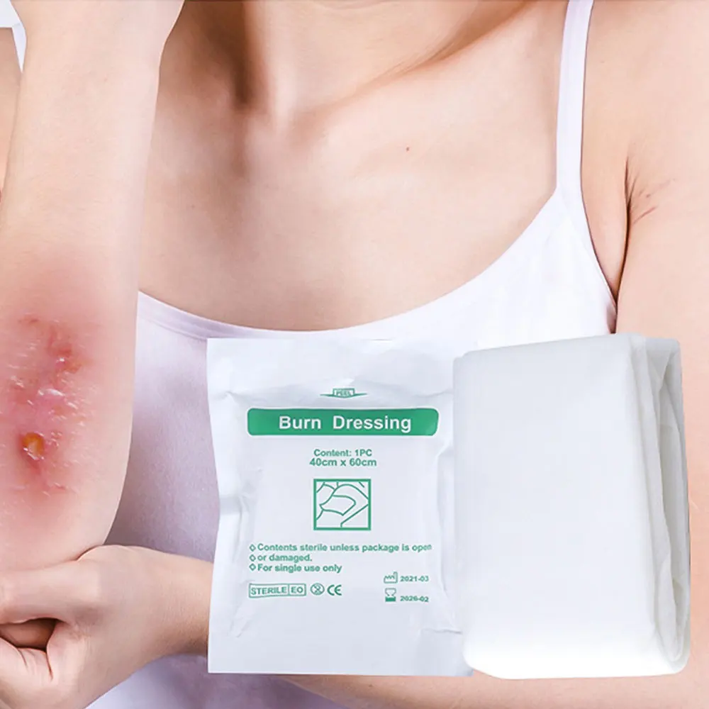 Medical Burn Dressing Non-woven Scald Pad Wound Care Anti-infection Antibiotic Ointment Gel Burns First Aid Kit Accessories