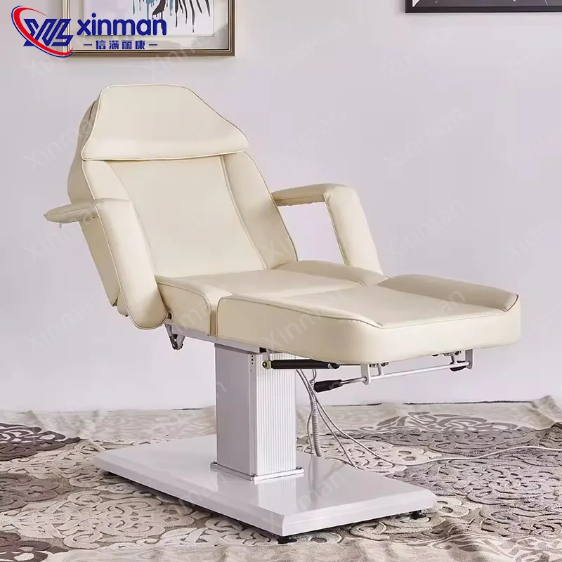Beauty salon leather surface multi-motor electric beauty bed massage table facial treatment bed eyelash bed