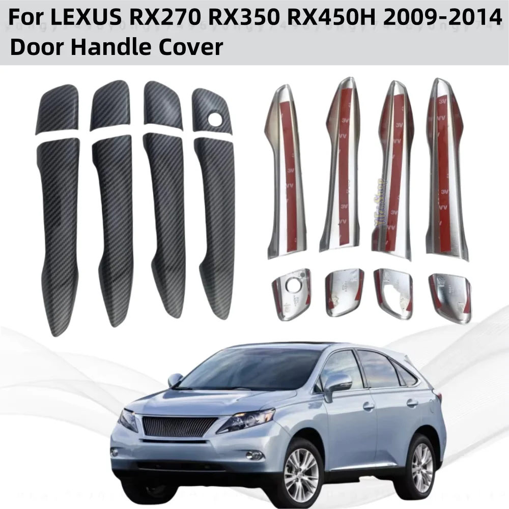 

Глянцевая черная карбоновая дверная ручка, накладка на чашу для LEXUS RX270 RX350 RX450H 2009 2010 2012 2013 2014, модификация аксессуаров
