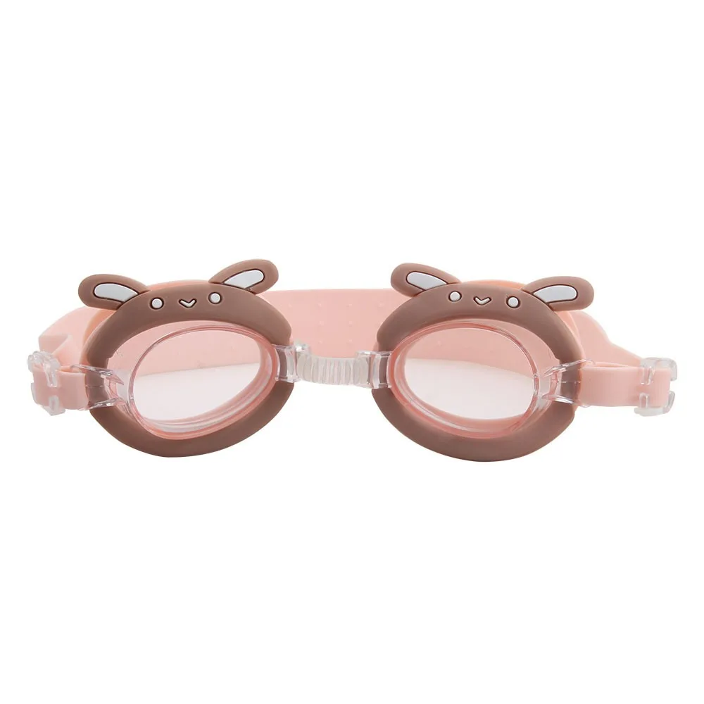 

Cartoon Animal Children's Swimming Goggles Adjustable Glasses Strap Waterproof Kid Swimming Goggles HD Little Rabbit