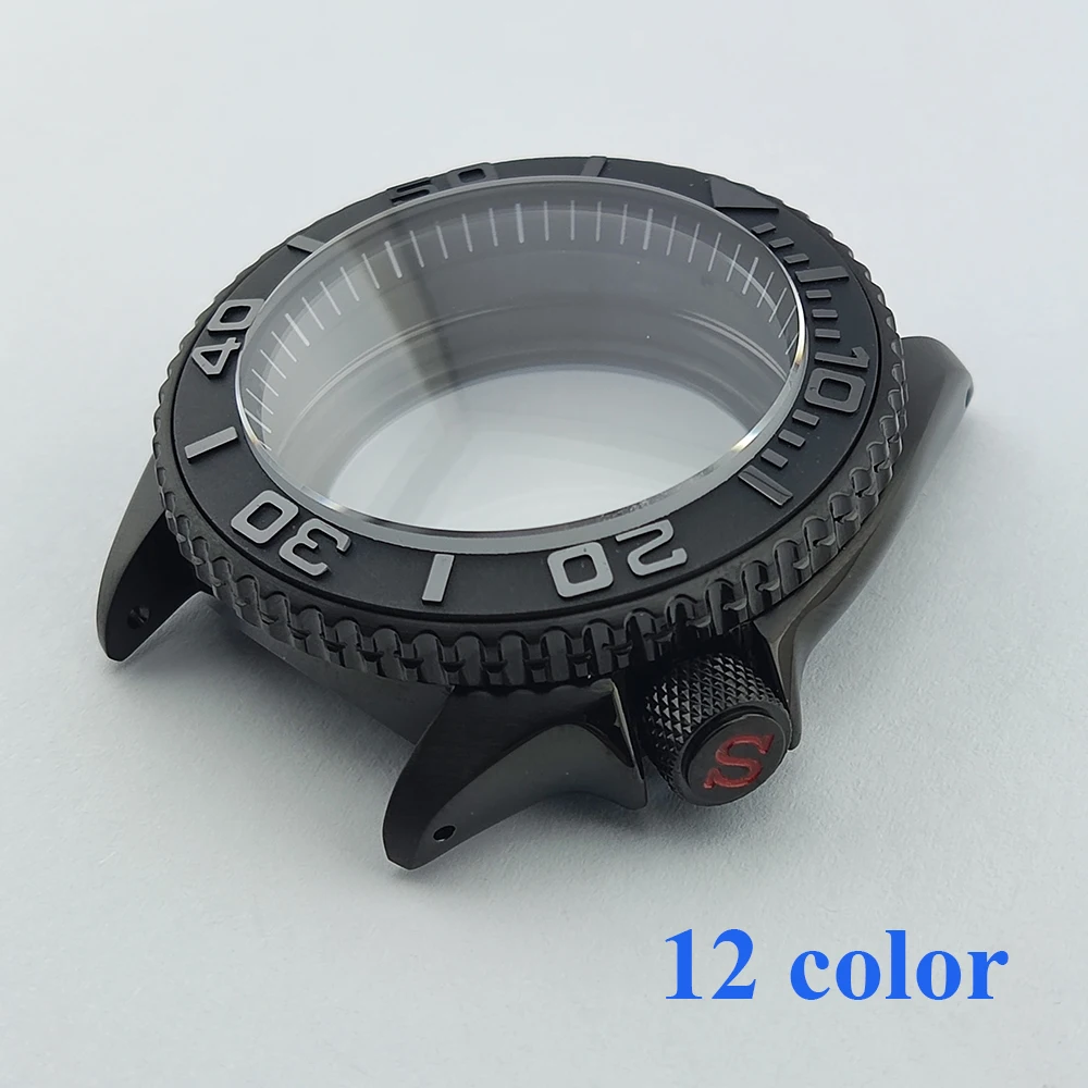 

Watch Case 41mm SKX007 Stainless Steel Case NH35 Case Screw In Crown Watch Parts Sapphire Glass Case Fit NH35/NH36 Movement