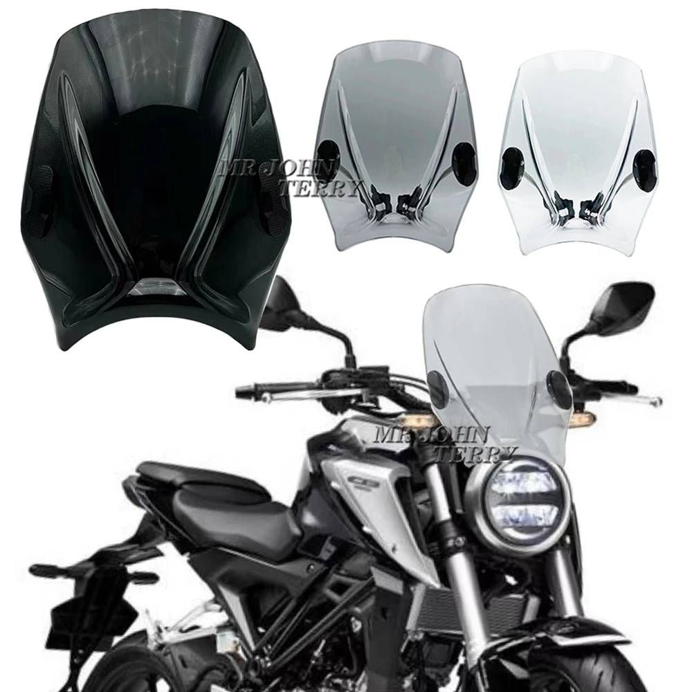 For HONDA CB125R NEO SPORTS CAFE CB125 R cb125r 2021 2022 2023 Motorcycle WindScreen Windshield Viser VIsor Double Bubble Screen