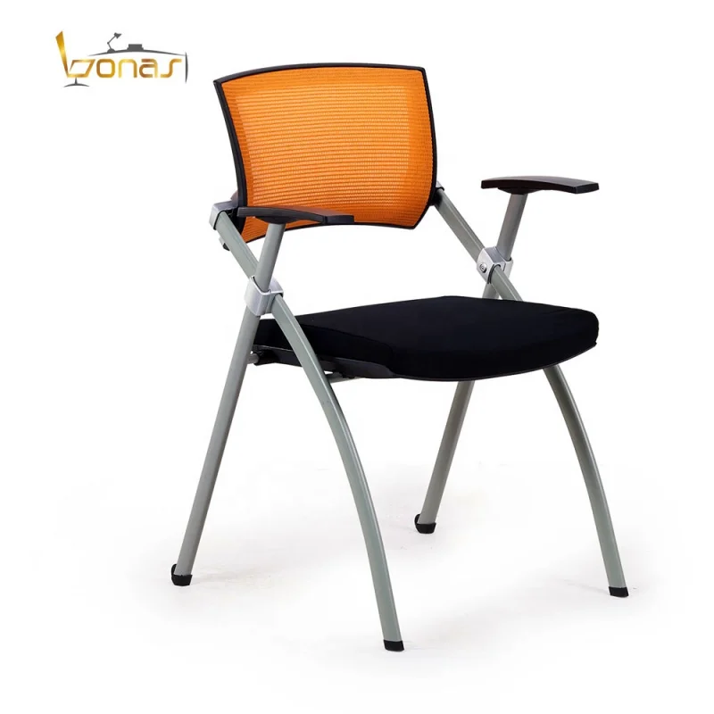 custom.Hot Sale Library Reading Chair Modern Library Chairs Folding Chair Wtih Wheels Movable Compactors,library Furniture BNS-3