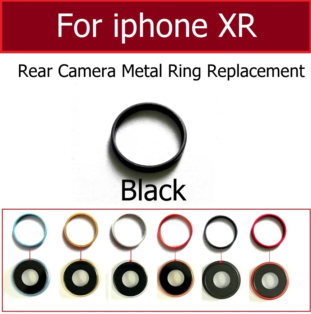 Rear Camera Outside Metal Ring Frame Cover For iphone X Xs Xr Xs Max plus Back Main Camera Ring Bezel Bumper Replacement Parts