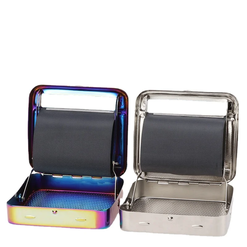 New Metal Rolling Machine Tobacco Roller Cigarette Case Box 70mm 78mm 110mm Roller Cig Machine For Smoking