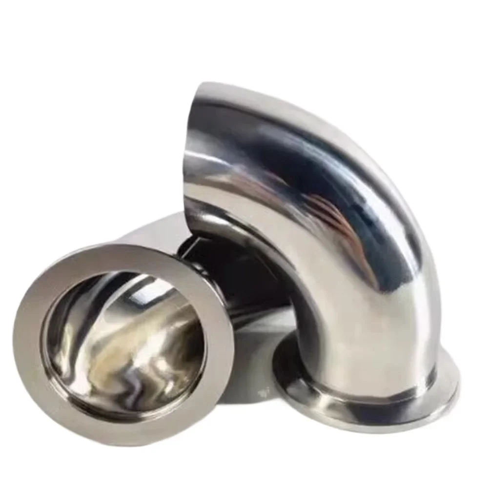 KF16 KF25 KF40 KF50 Vacuum Clamp Ferrule x Weld 90 Degree Elbow 304 Stainless Steel Sanitarry Pipe Fitting Connector Homebrew