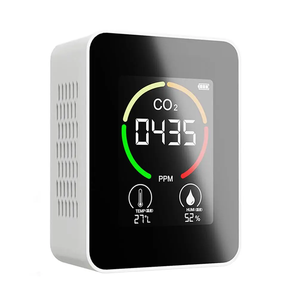 Air Quality Monitor CO2 Gas Tester Carbon Dioxide Meter Temperature Humidity Indoor Air Tester Professional