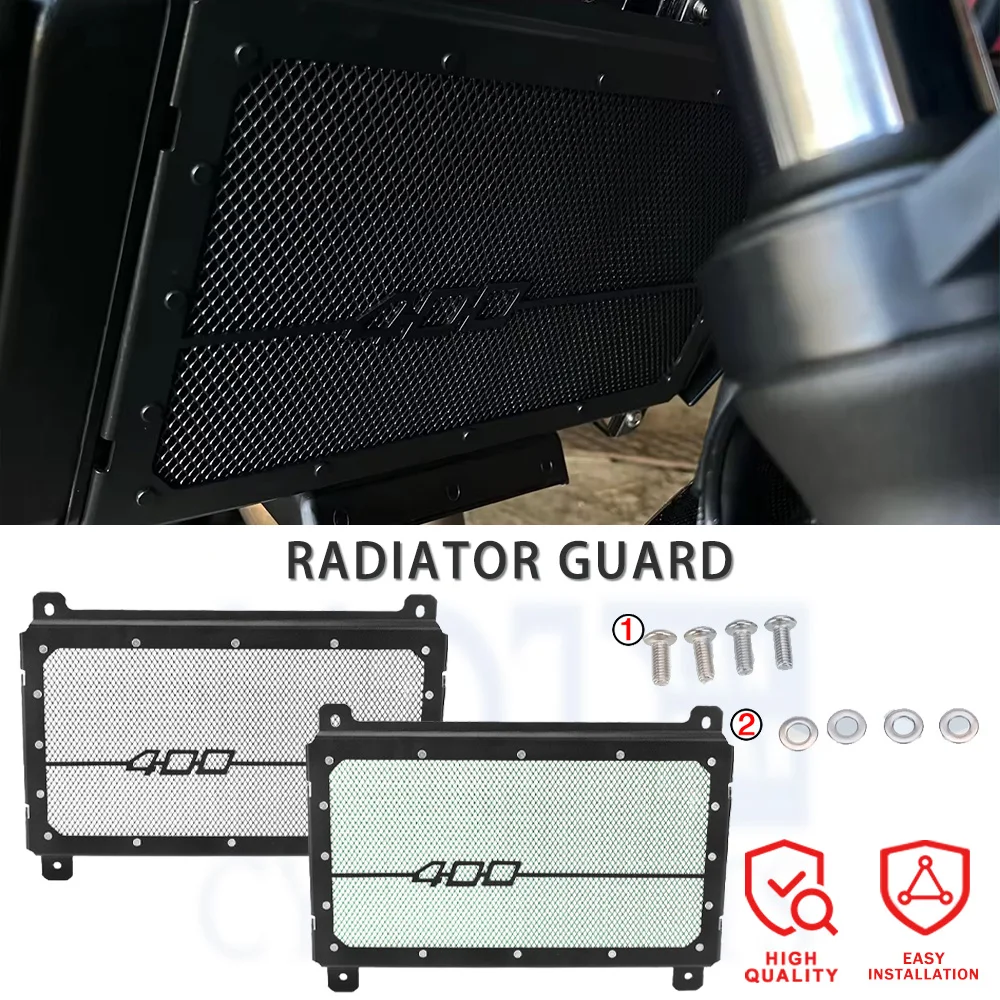 

For Kawasaki Z400 Z 400 NINJA400 NINJA 400 Engine Radiator Grille Guard Cover Protector Radiator Bezel Grille Guard Cover 18-23