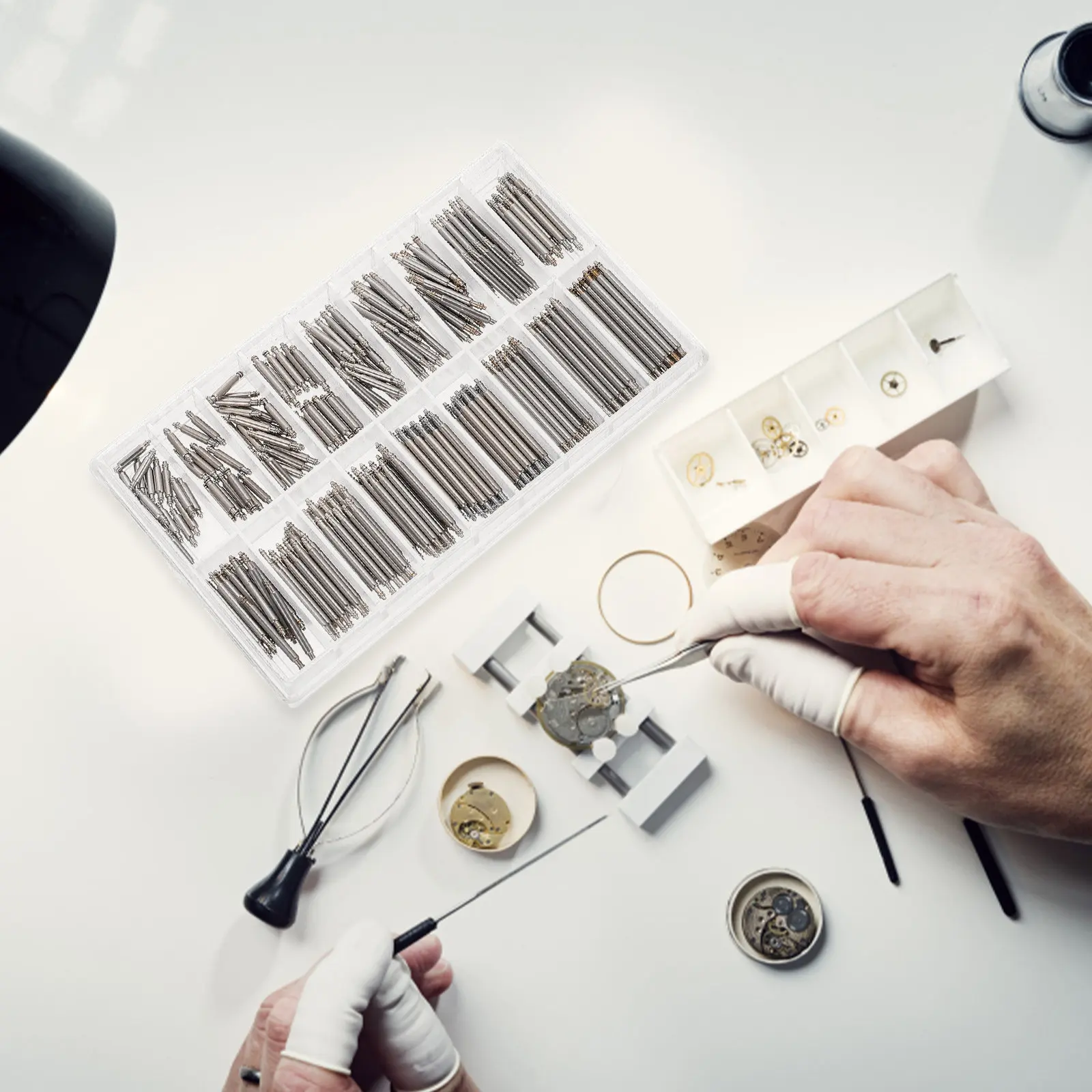 1 Box Stainless Steel Watchband Rods Kit Professional Grade Watch Strap Link Rods for Seamless Band Adjustment Reliable Use