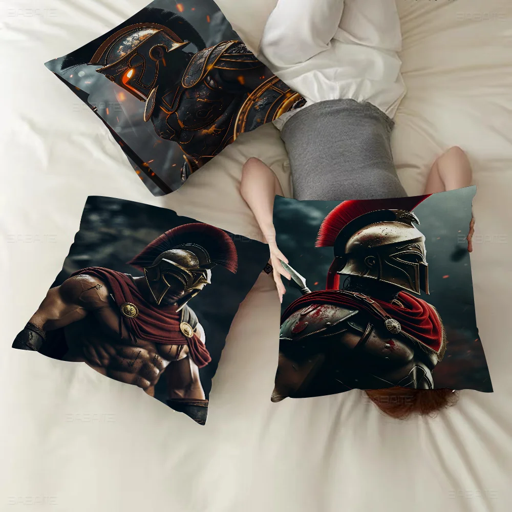 

Spartan Hero Spartan Army Personalized Pillow Cover Kids Bedroom Wild Party Decor Pillowcase Kid Birthday Shower Gift