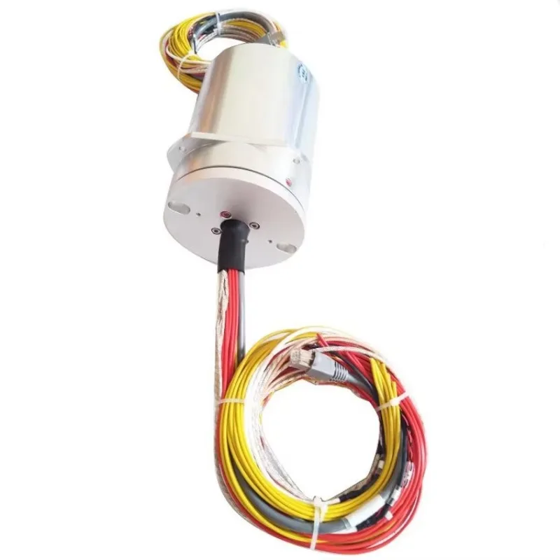 

Hot Ingiant High Definition Video Signal Slip Rings Solid Shaft Aluminum Alloy 21 Rings for Robot Vision System Rotary Sliprin