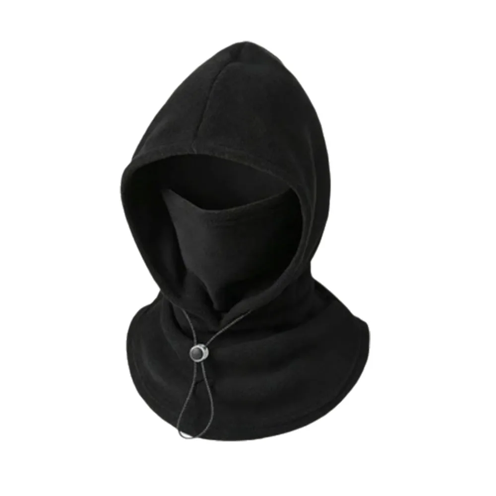 Unisex Polar Fleece Winter Balaclava Hat Windproof Cold-proof Ear Protection Cap Thickened Integrated Hat Scarf Outdoor Cycling