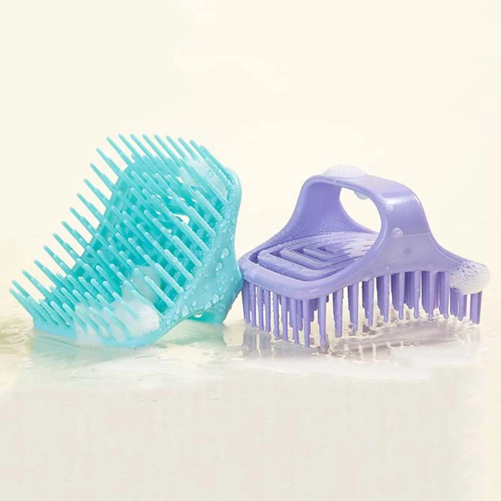 

Hollow Brush Head Shampoo Brush Scalp Massage Hair Care Tool Hair Washing Comb Wet and Dry Arc-shaped Scalp Massage Brush