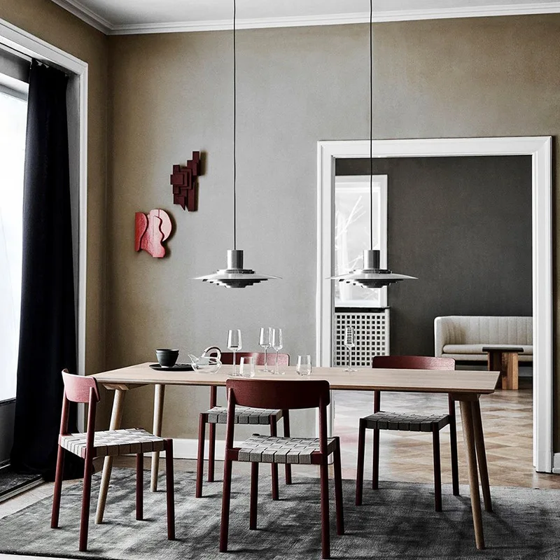 Simple Modern Denmark Metal Pendant Light E27 Hanging Lamp For Dining Room Kitchen Living Room