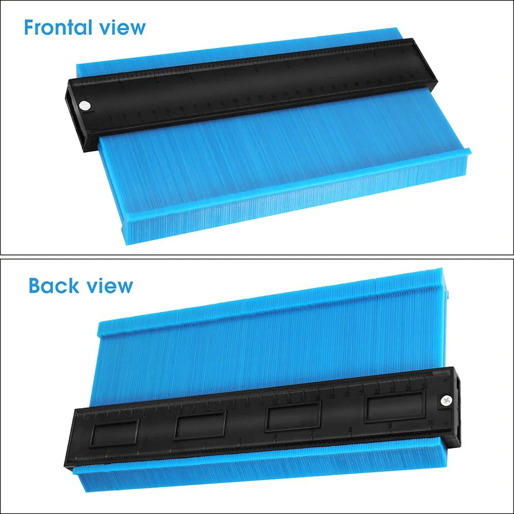 Contour Gauge 10 pollici allarga il calibro del profilo misura righello duplicatore di contorni per la misurazione piastrellatura strumento di