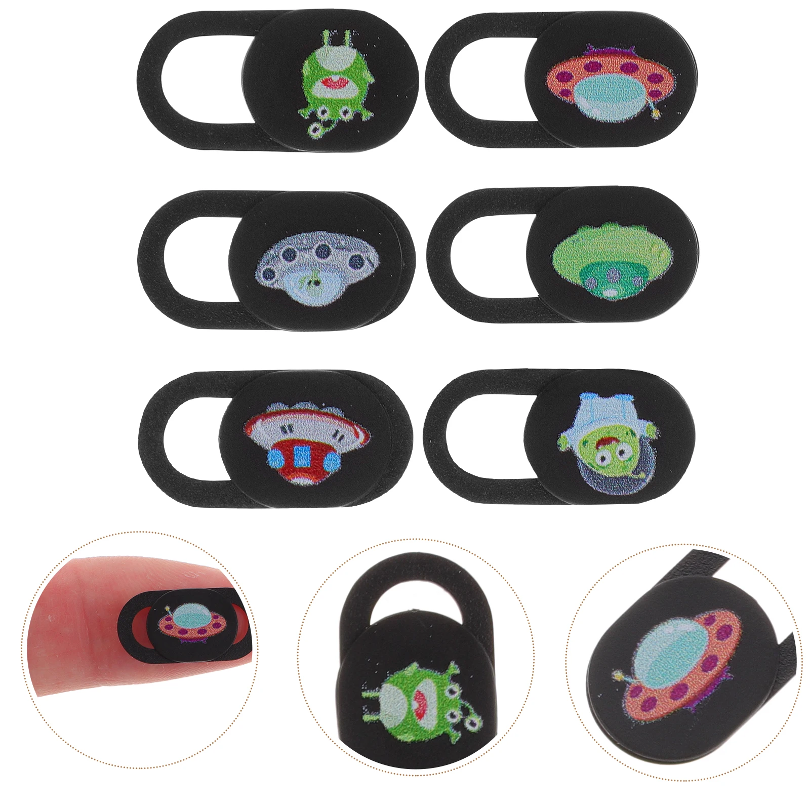 

6 pcs Webcam Camera Cover Slide Laptop Privacy Slider Covers For Computer Tablet Desktop Dust Proof Easy Apply Remove With
