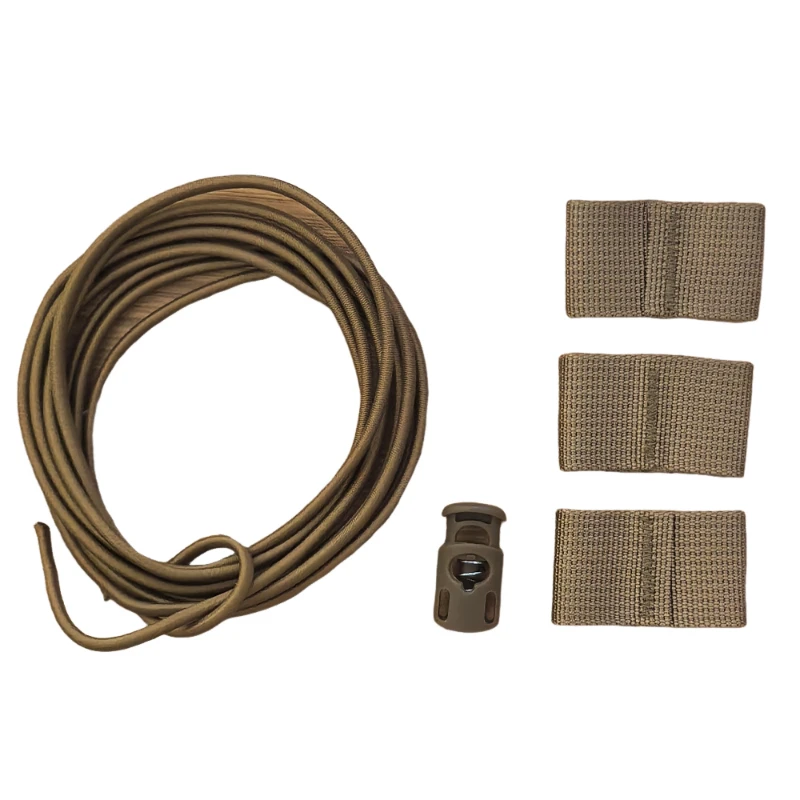 Taktischer Old Glory Flaggen-Bungee-Elastikverschluss, Stoßdämpferkordel, Molle-Gurtband-Schlaufe, Kordelstopper für sichere Befestigung – Detail 11