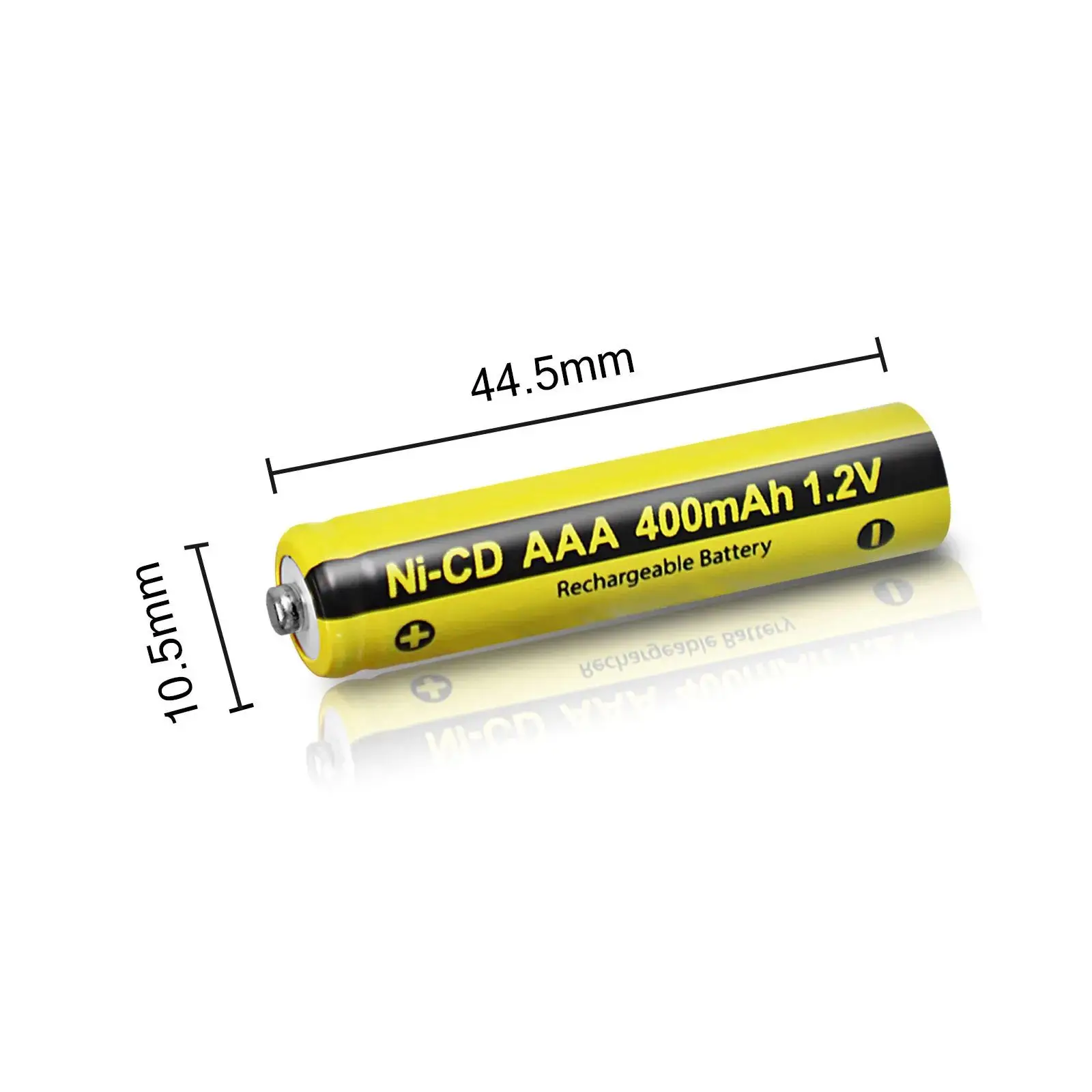 PKCELL 8PCS NI-CD AAA Rechargeable Battery 1.2v 400mAh NiCD Solar Battery Button Top Solar Light Cells