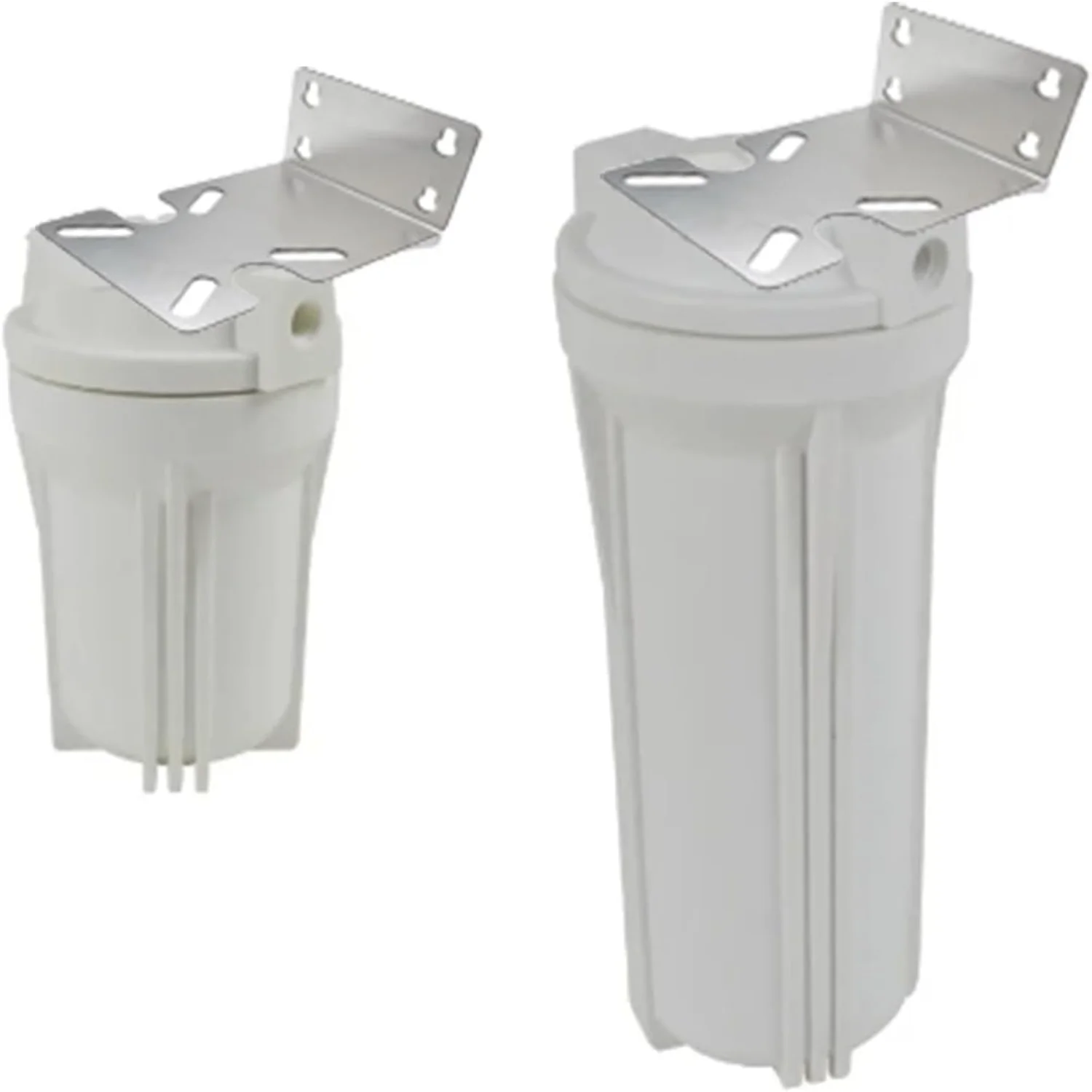 Suporte de Aço Inoxidável para Filtro de Água 25,4 cm e 50,8 cm Instalação Fixa com Placa de Fixação por Parafuso para Água