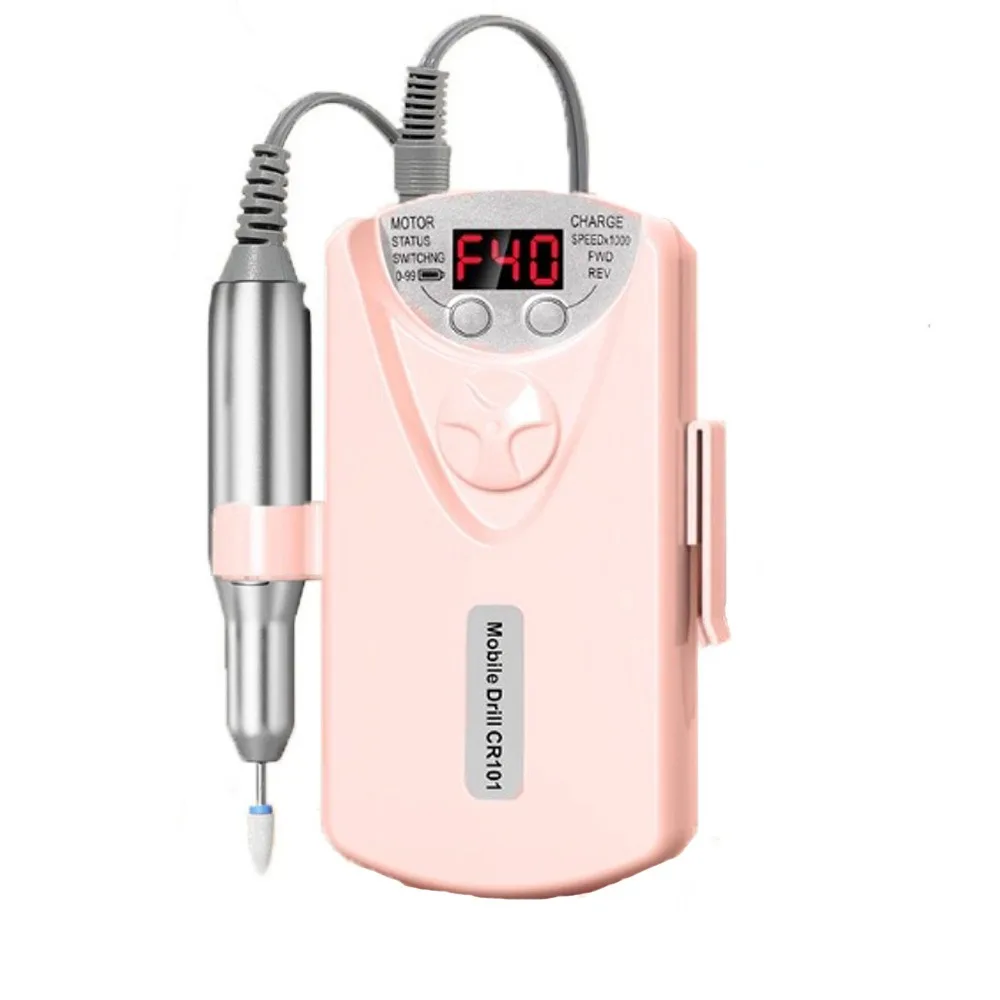 

Professional Nail Drill Machine Dead Skin Removal with Drill Bits Electric Nail Polisher Low Noise Multi-functional
