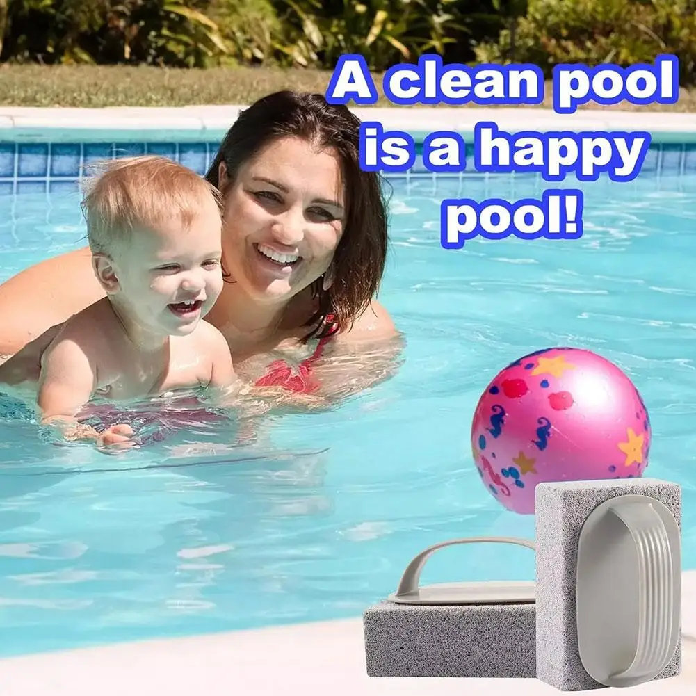 Pedra-pomes para piscina portátil, Bloco De Limpeza Com Alça, L4w7, 1 Pc