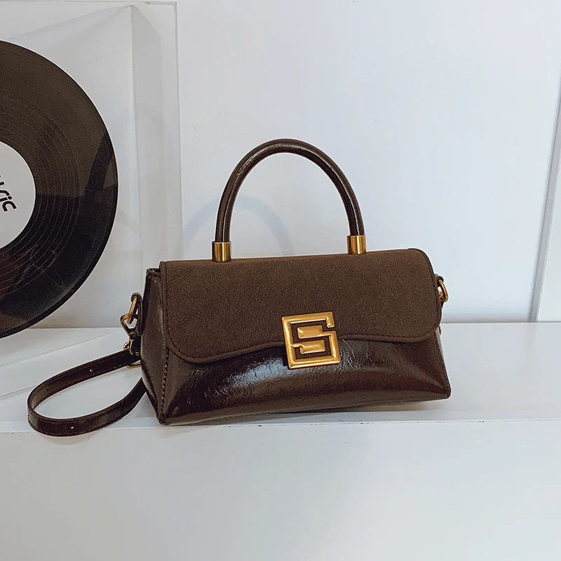 

Роскошная простая однотонная большая сумка с винтажным дизайном, большая вместимость для женщин, для отдыха, бизнеса и покупок