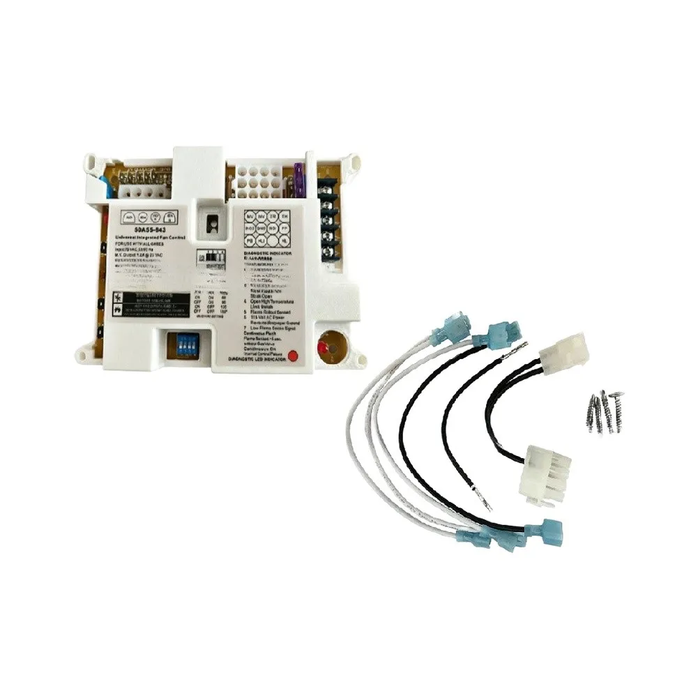 1 Piece 50A55-843 Furnace Control Board For Gas Heating Ignition Module Replacement Main PCB With Wiring Harness Accessories