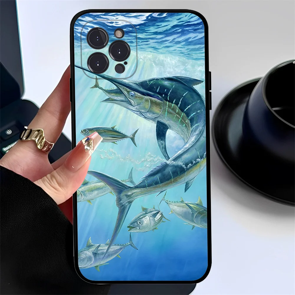 Bluefin Tuna  Phone Case For iPhone 15 14 11 12 13 Mini Pro XS Max Cover 6 7 8 Plus X XR SE 2020 Funda Shell