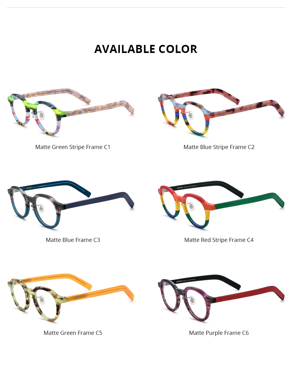 HEPIDEM Acetat Brille Rahmen Frauen übergroße große runde Brille japanische handgemachte Brille dicke transparente Brille 9351 – Detail 19