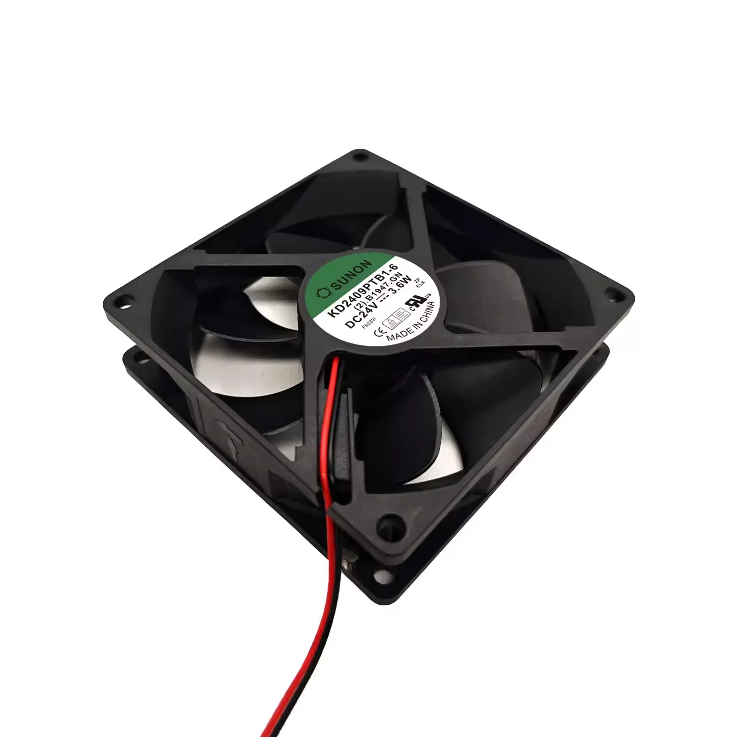 New For SUNON 9025 24V 3.6W 9CM frequency converter cooling fan with dual ball KD2409PTB1-6 view 4