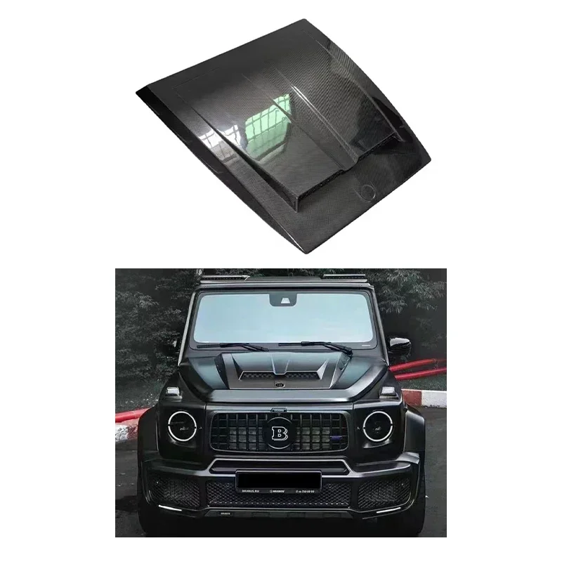 

New! For Mercedes Benz G-Class W463 W464 Dry Carbon Fiber Hood Body Kits Car Accessories Spoiler Car Hood Engine Bonnet Bumper