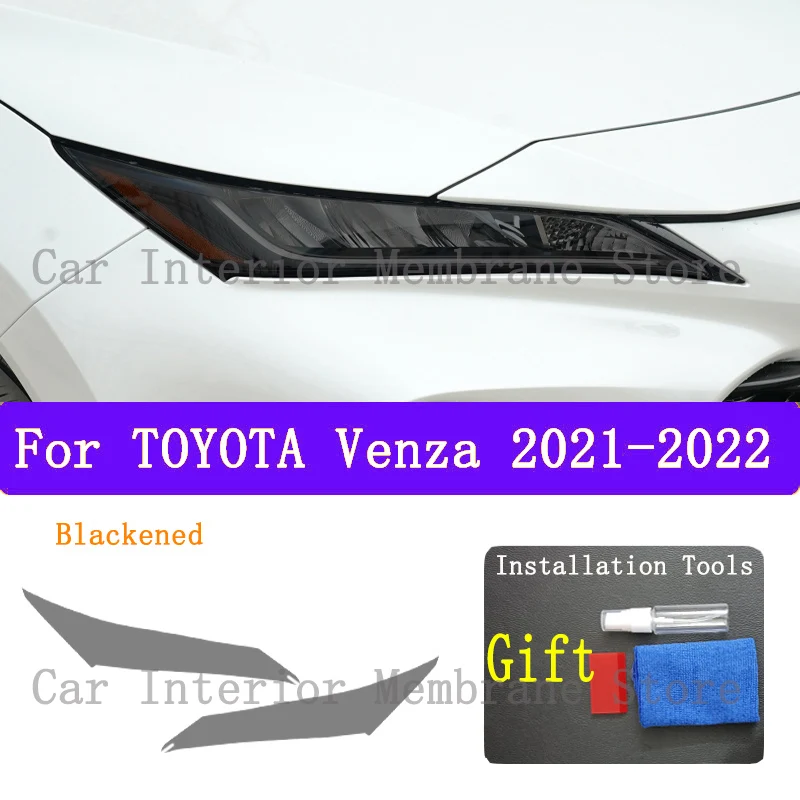 

For TOYOTA Venza 2021 2022 TPU Car Exterior Headlights Anti-Scratch Protective Film Headlamps Repair Sticker Accessories Refit