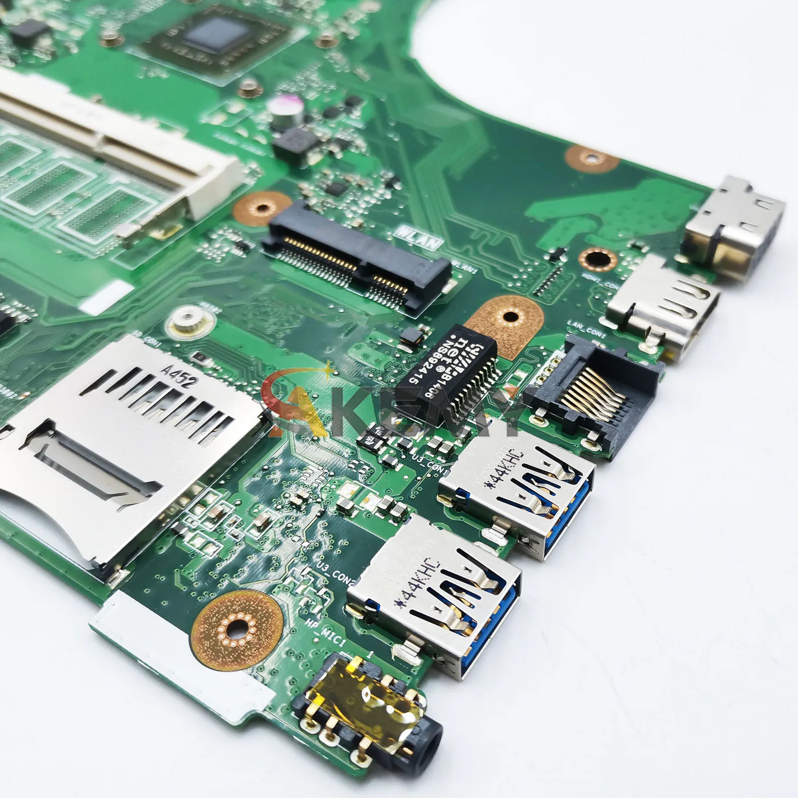 Placa base para ordenador portátil X450EP para ASUS VivoBook X452E A452E X450EP X450E placa base para portátil con CPU 100% pruebas OK envío rápido stk