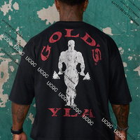 Latest 2025 Type of Outdoor Running Training Sports Fitness Men's Short-Sleeved Quick-Drying and Breathable Cotton Printed Tops