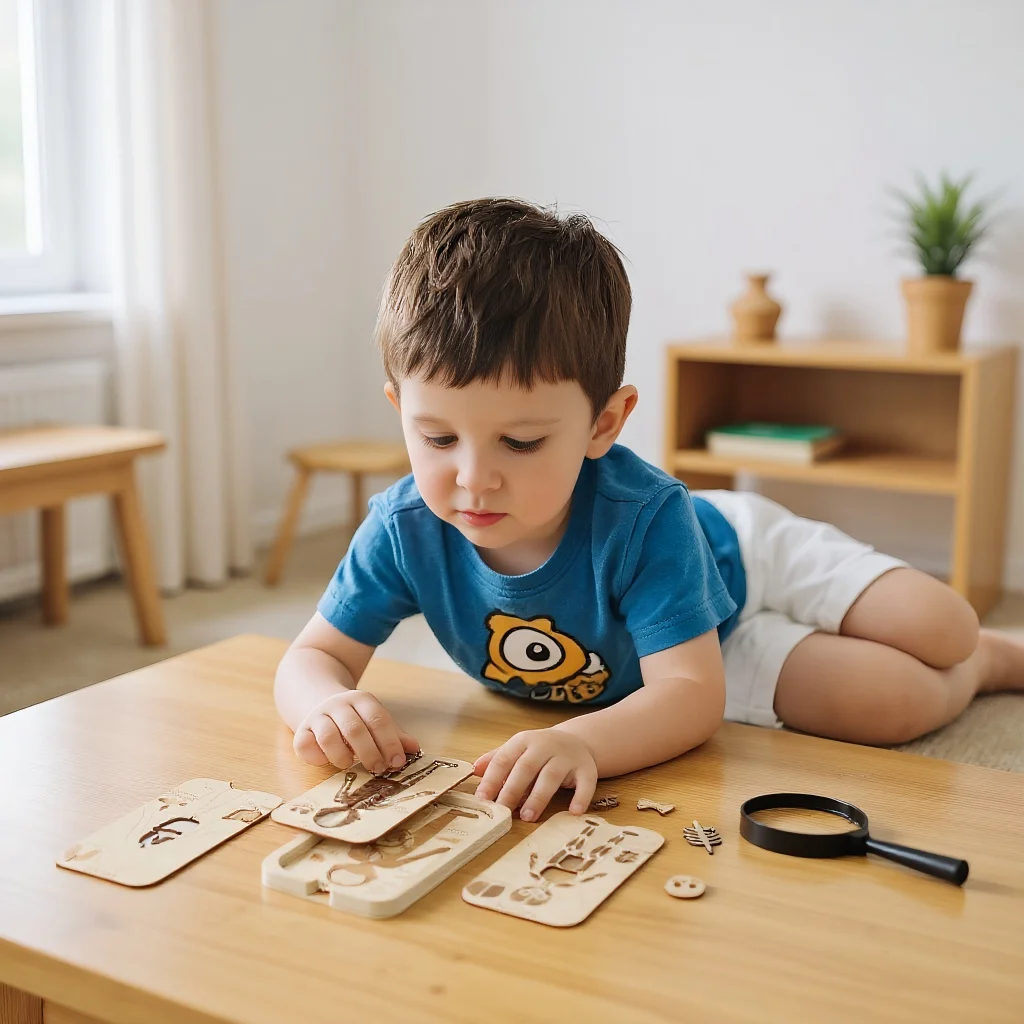 18pcs Wooden Puzzles Montessori Human Structure Organ Model Anatomy Organ Puzzle Educational Learning Human Structure Toys Gift