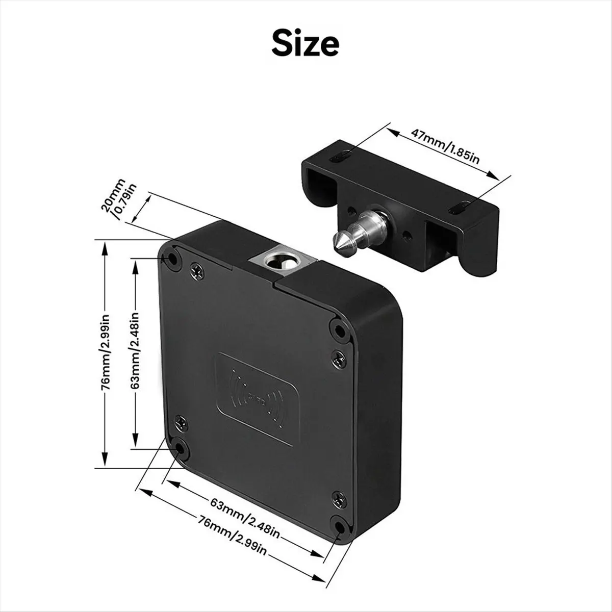 

Tuya Smart Cabinet Door Lock for Cabinets Bluetooth & IC Card Access App Control Keyless Entry for Furniture & Drawers
