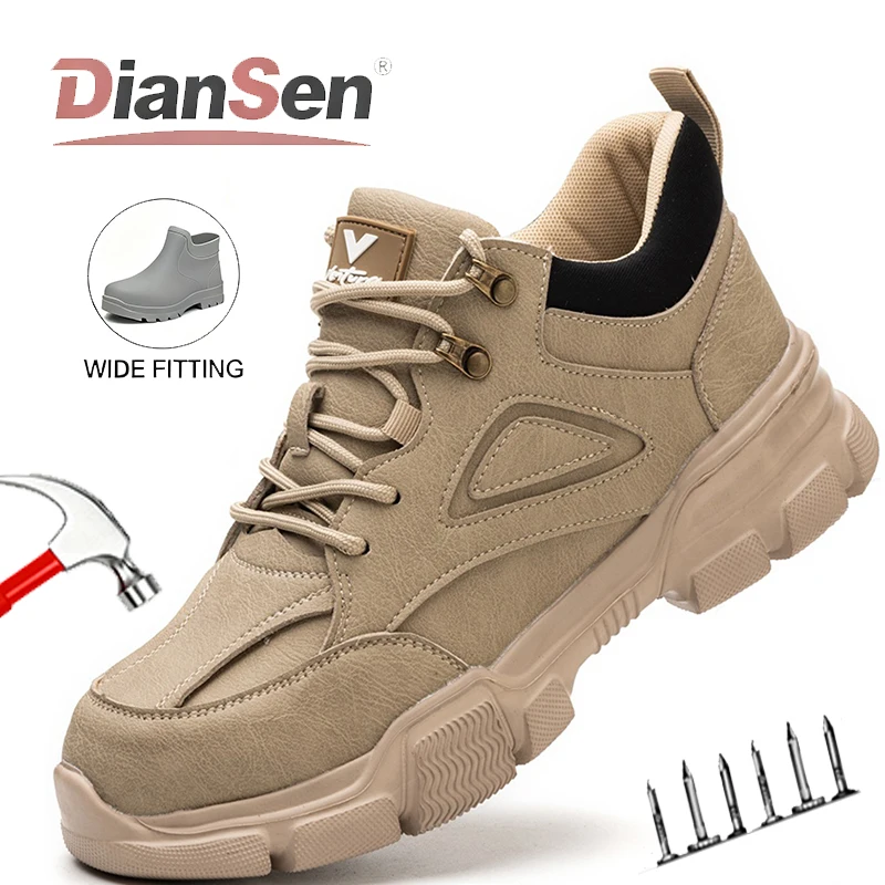 

Легкая защитная обувь, дышащая мужская обувь со стальным носком, нескользящие рабочие кроссовки с защитой от проколов, низкие рабочие туфли