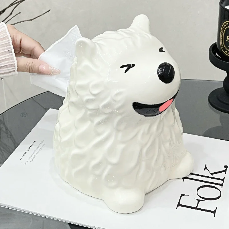 

Креативная коробка для салфеток для щенков в гостиной