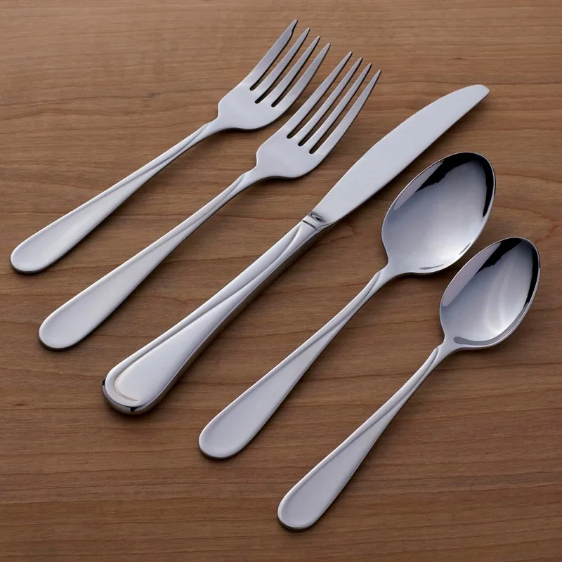 Flight Stainless Steel Everyday Talheres, Talheres Set, Lavadora de louças, Serviço para 12, 18, 0, 65 Pcs