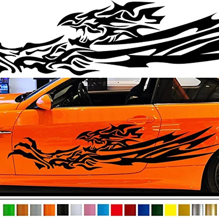 

2pcs Car Stickers Motorhome Stripes Sport Styling Camper Van Graphics Vinyl Decals for Any Car Crafter Car Accessories