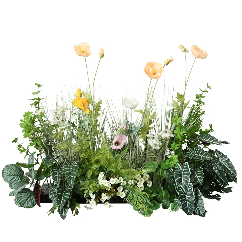 Simulation plant flower landscaping ornament clothing store window restaurant flower photo area light luxury fake flower decorat