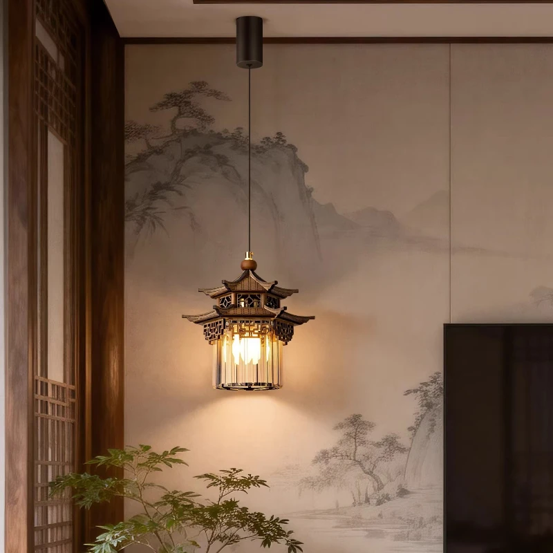 

gazebo reflection, can be hovered and retractable at will, dining room chandelier, bedroom bedside entrance tea room lamp